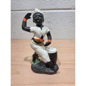 Vintage Calypso Dancer Ceramic Figure Japan 5-1/2" Rare!  FLAWED